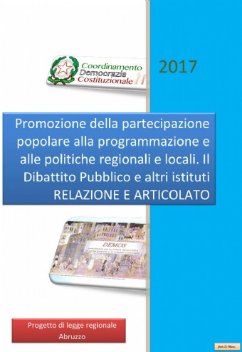 UNA LEGGE REGIONALE PER LA DEMOCRAZIA E LA PARTECIPAZIONE